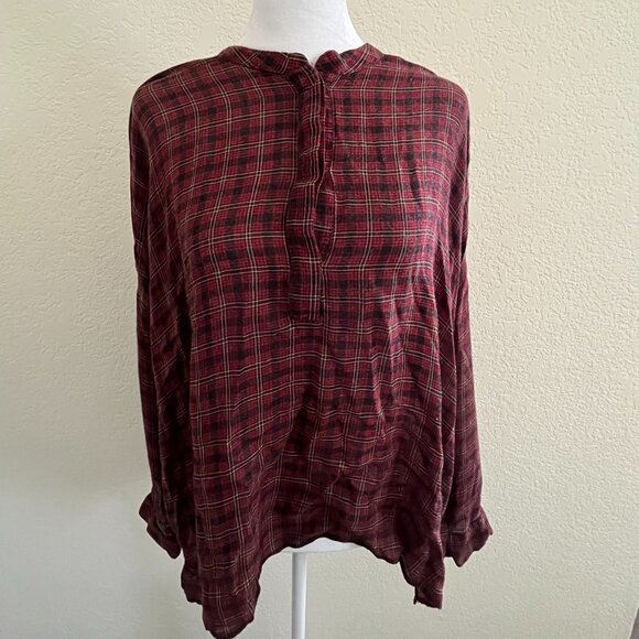 Zara Tops - Red Flannel